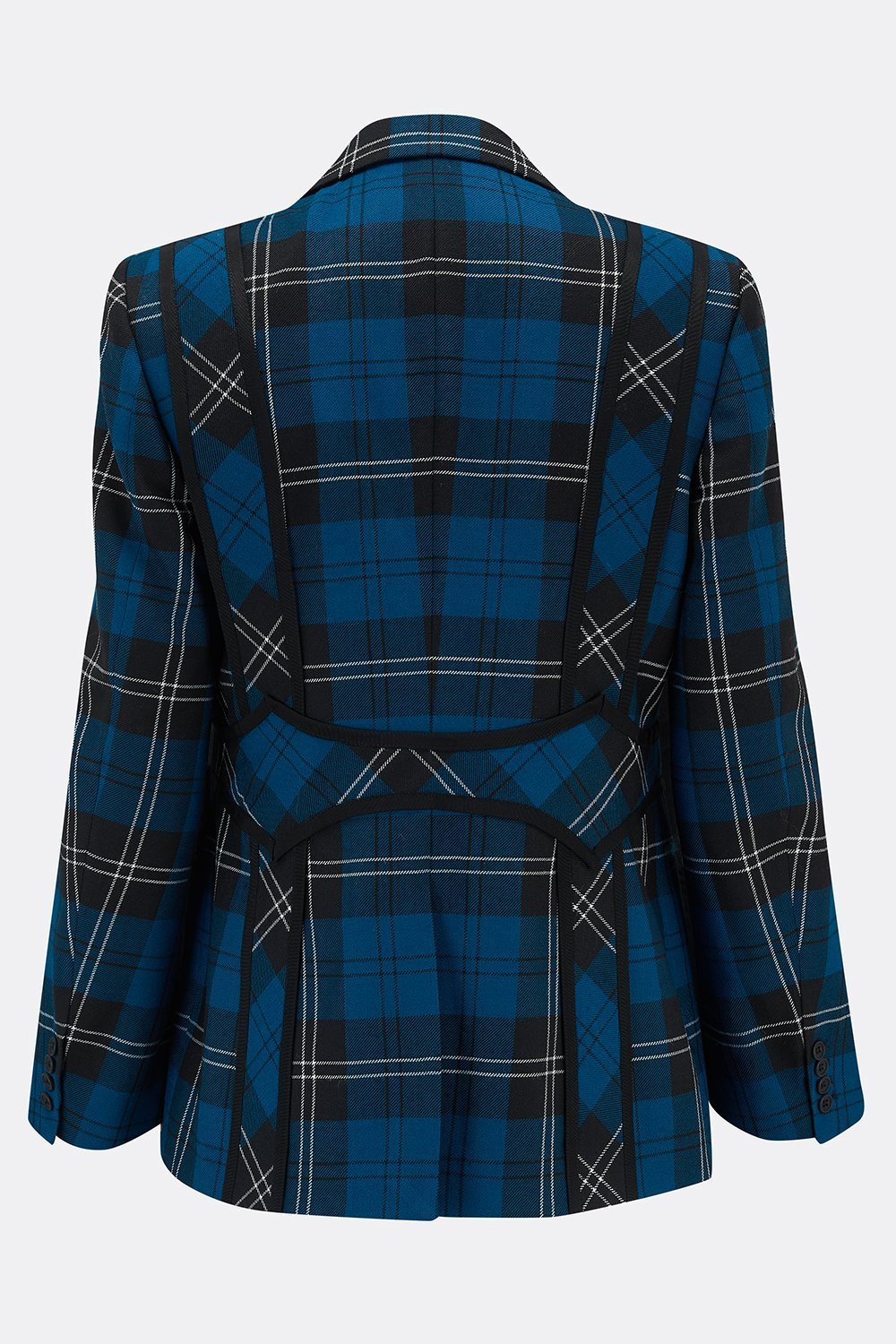 AITCH JACKET IN BLUE CHECK (made to order)-menswear-A Child Of The Jago