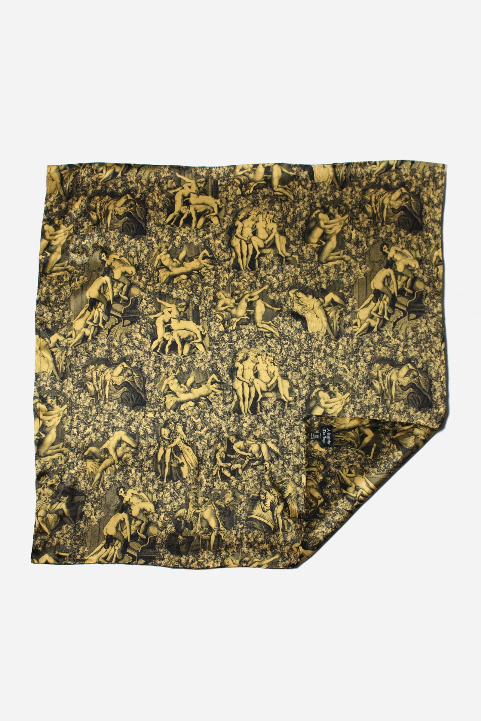 ARCADIA SCARF - GOLD SATIN SILK-accessories-A Child Of The Jago