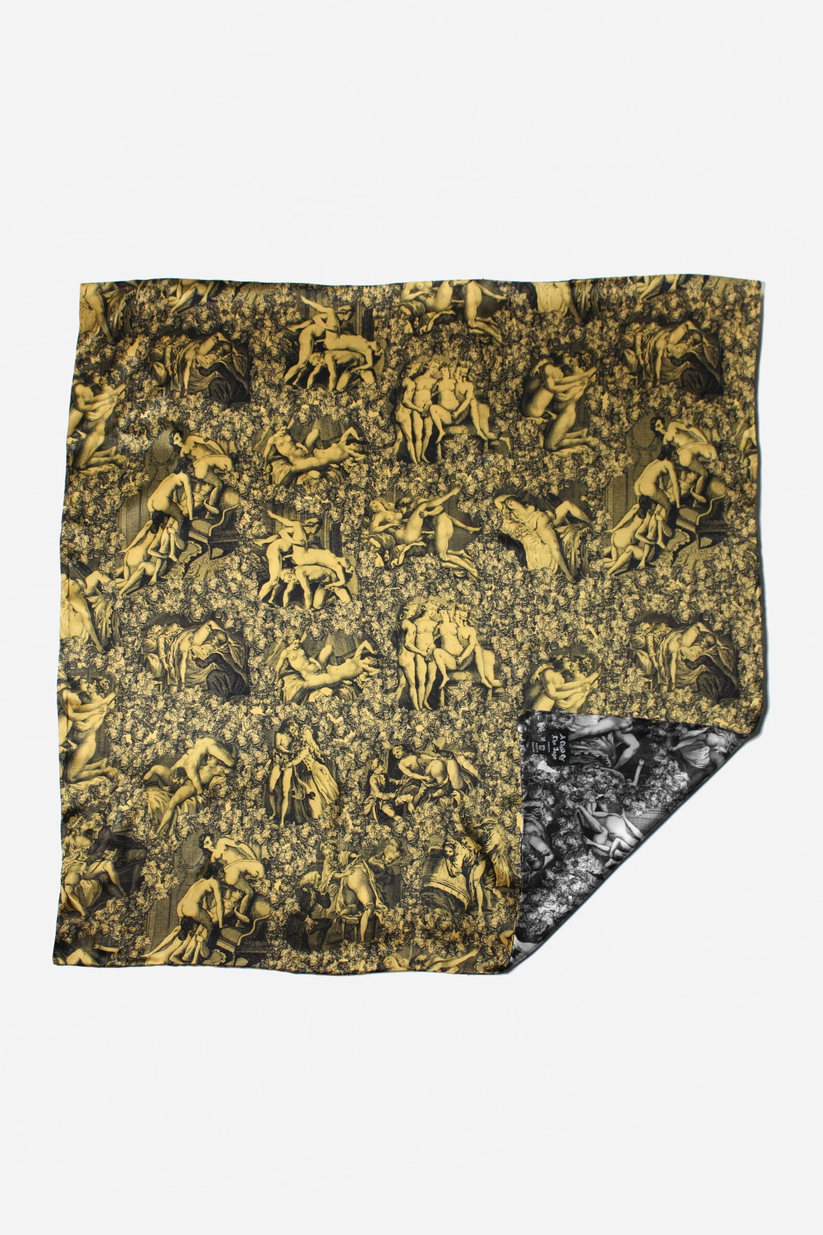 ARCADIA SCARF - SILVER AND GOLD SATIN SILK-accessories-A Child Of The Jago