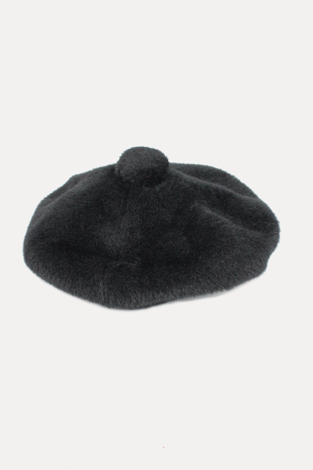 BERET IN BLACK ALPACA-hats-A Child Of The Jago