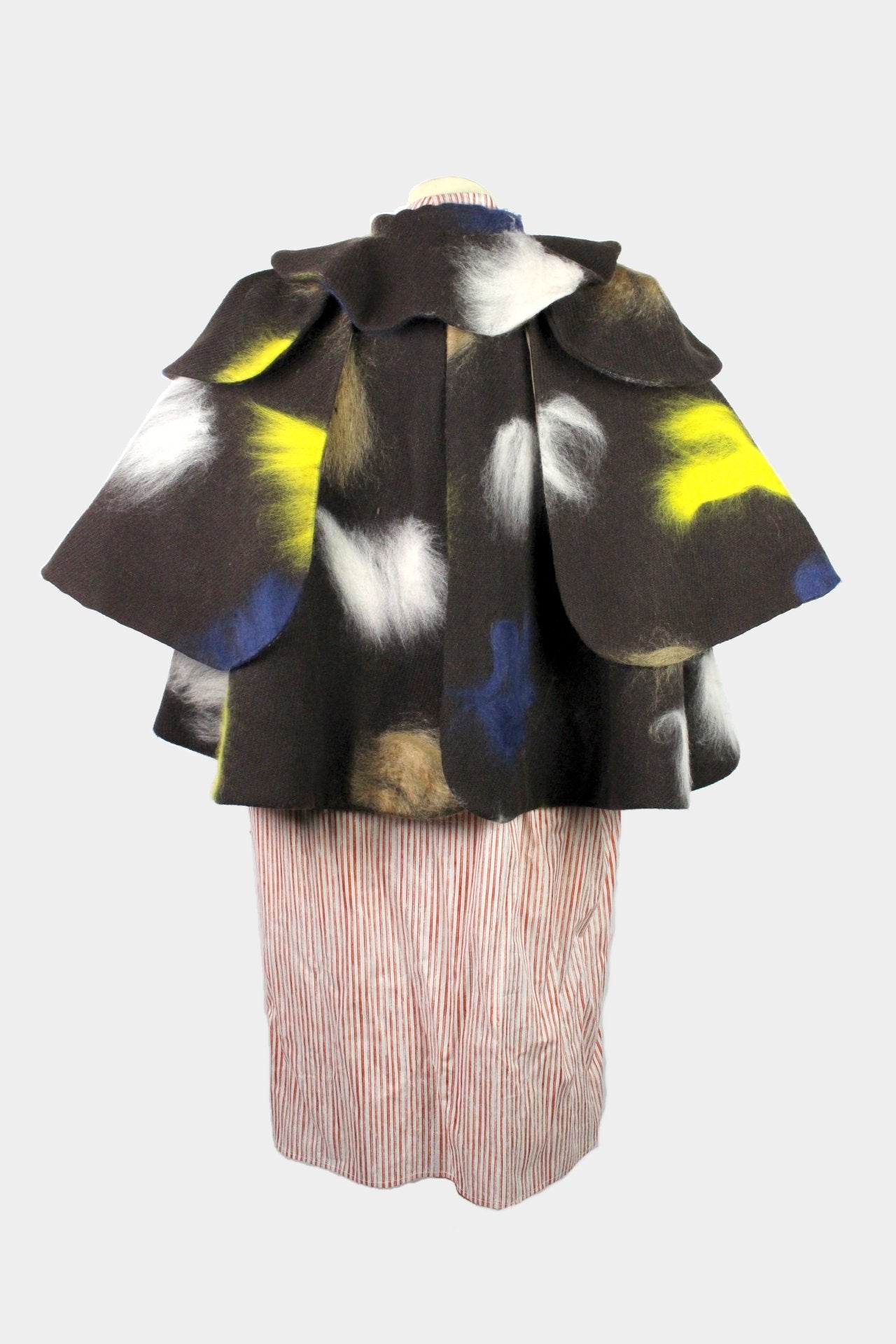 FANSHAWE CAPE IN BROWN WITH CONTRASTS-womenswear-A Child Of The Jago