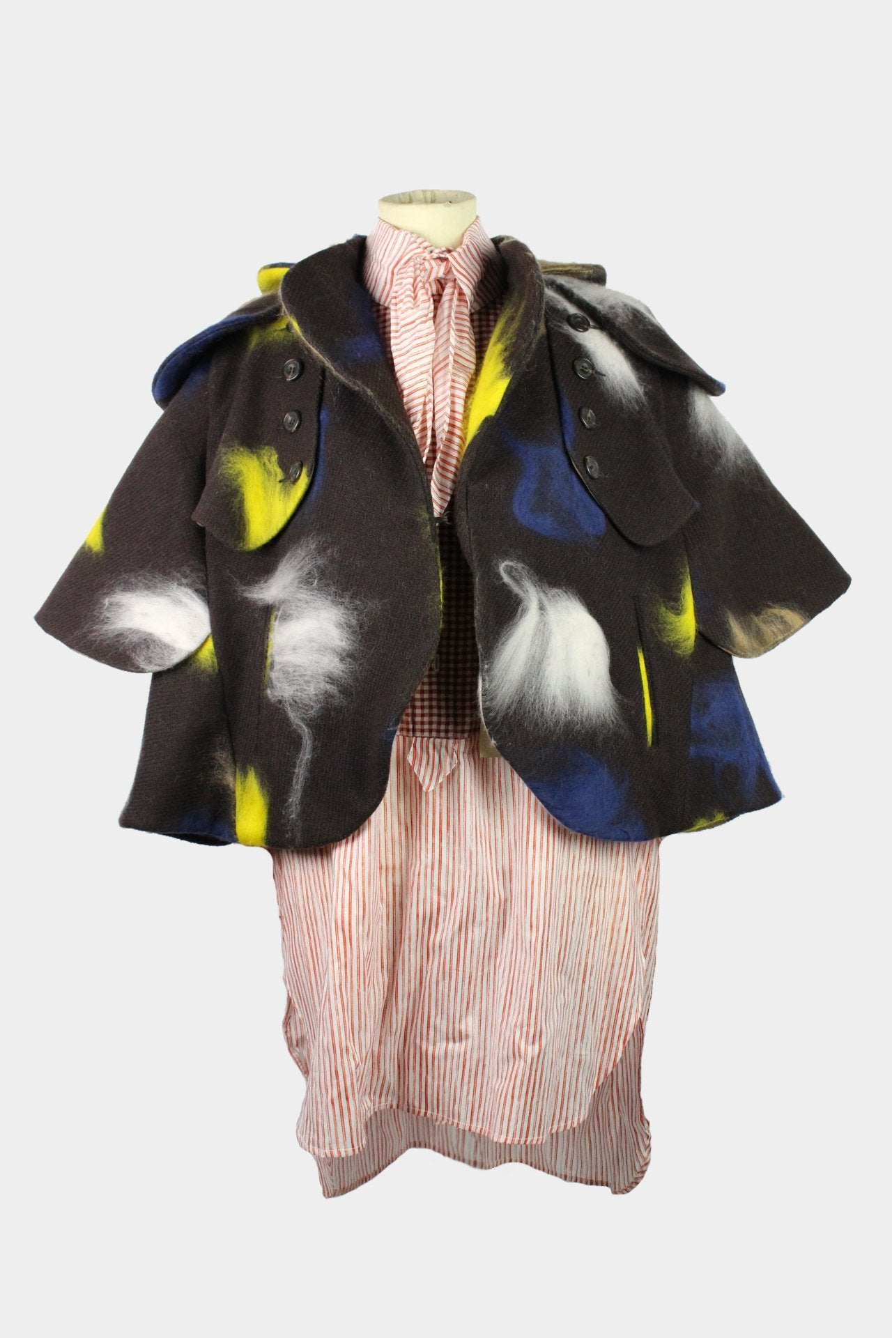 FANSHAWE CAPE IN BROWN WITH CONTRASTS-womenswear-A Child Of The Jago