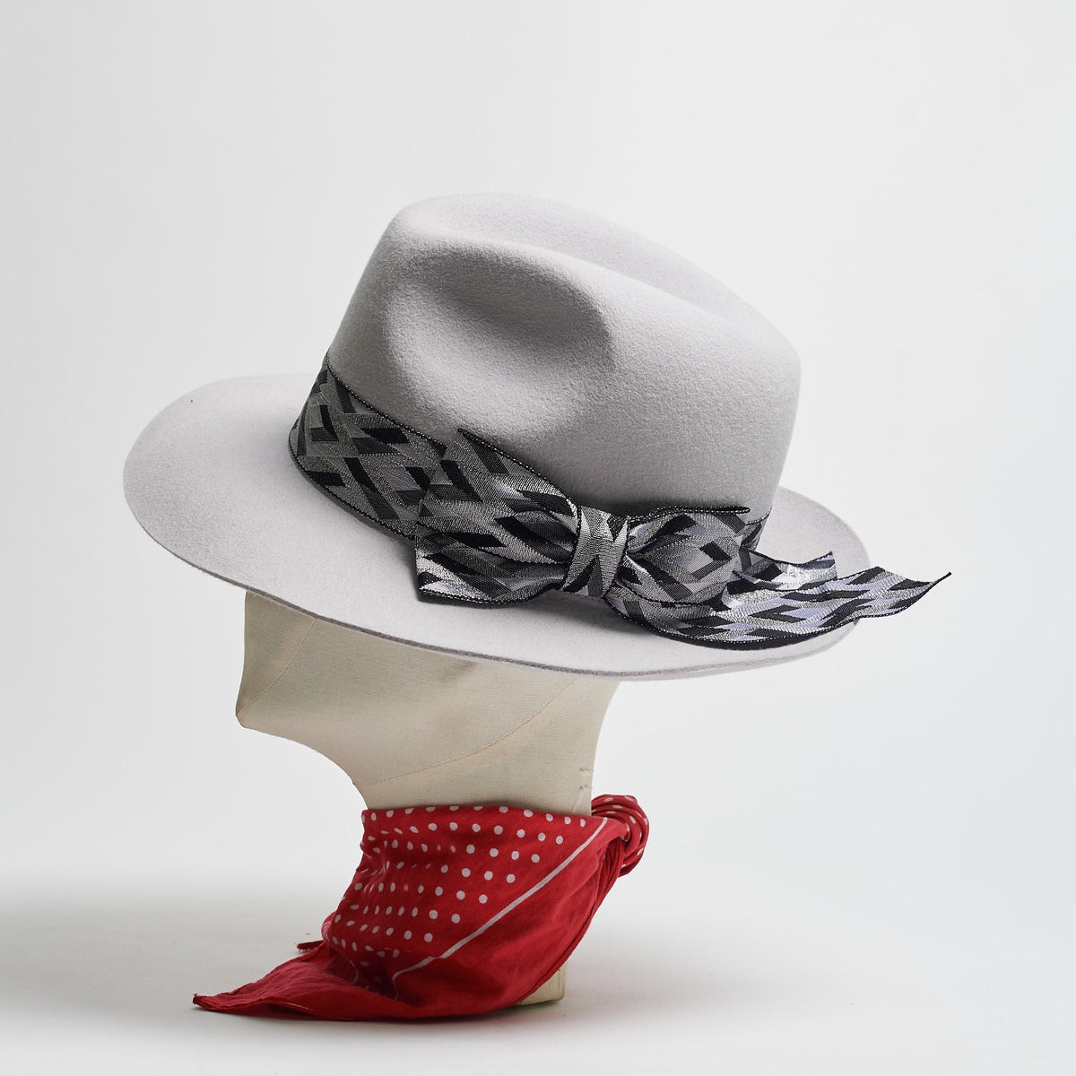 FEDORA - GUN SMOKE - SIZE M - SPECIAL RIBBON-hats-A Child Of The Jago