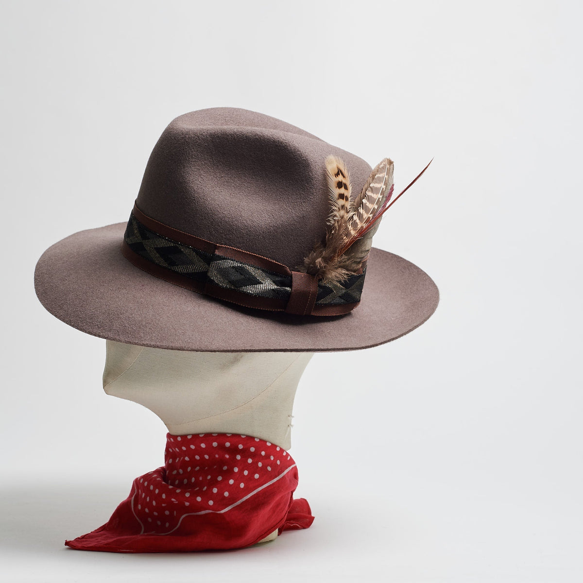 FEDORA - MULE - SIZE S - SPECIAL RIBBON 2-hats-A Child Of The Jago
