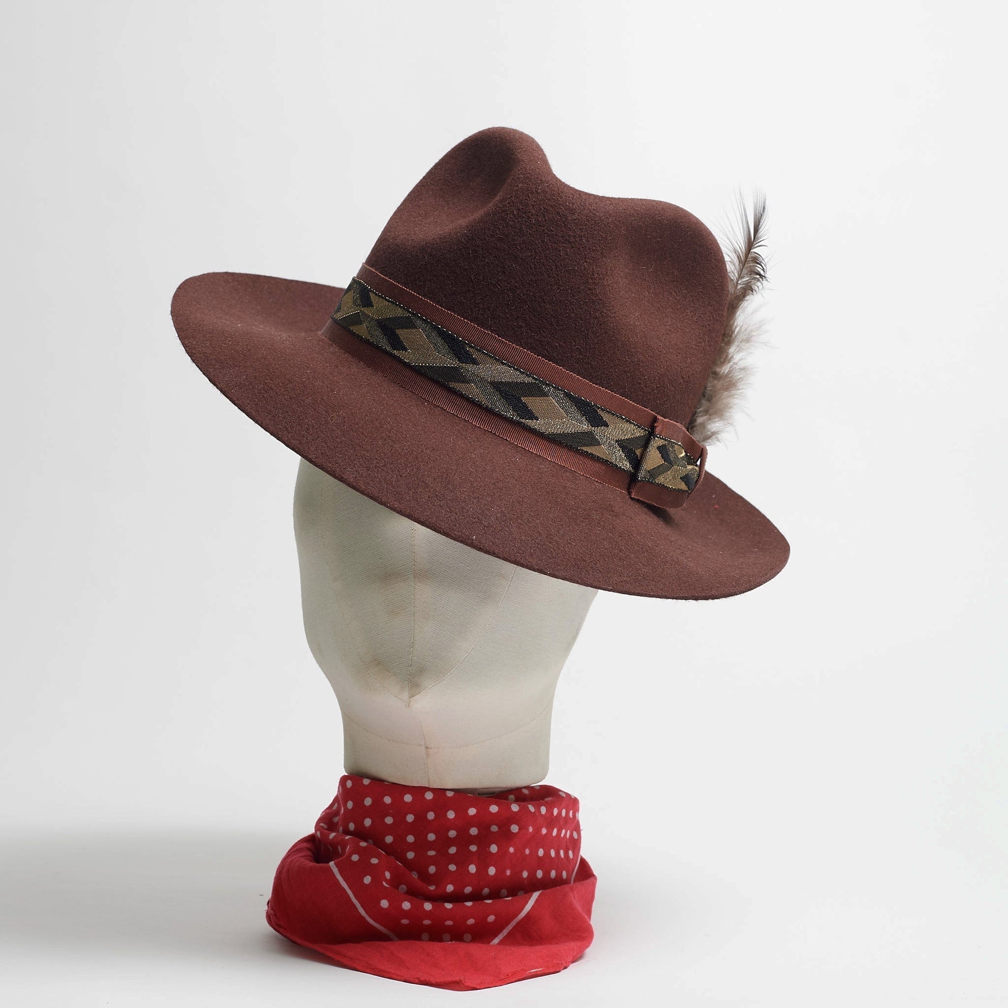 FEDORA - WEASLE - SIZE S - SPECIAL RIBBON-hats-A Child Of The Jago
