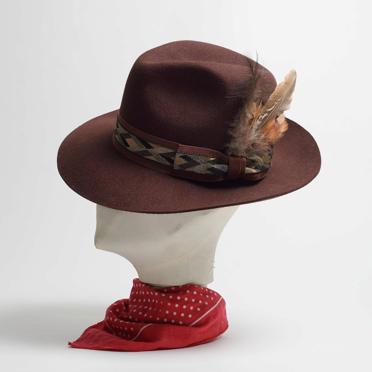 FEDORA - WEASLE - SIZE S - SPECIAL RIBBON-hats-A Child Of The Jago