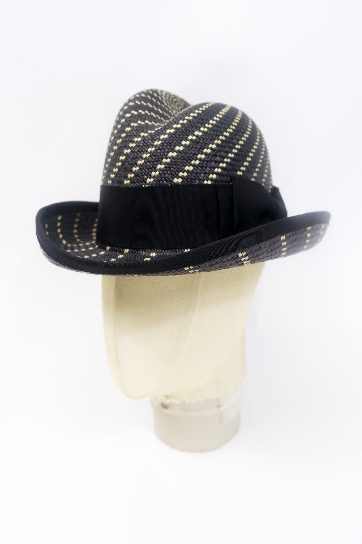 PANAMA FLASH TIPPER - CLASSIC BLACK TWIST-hats-A Child Of The Jago