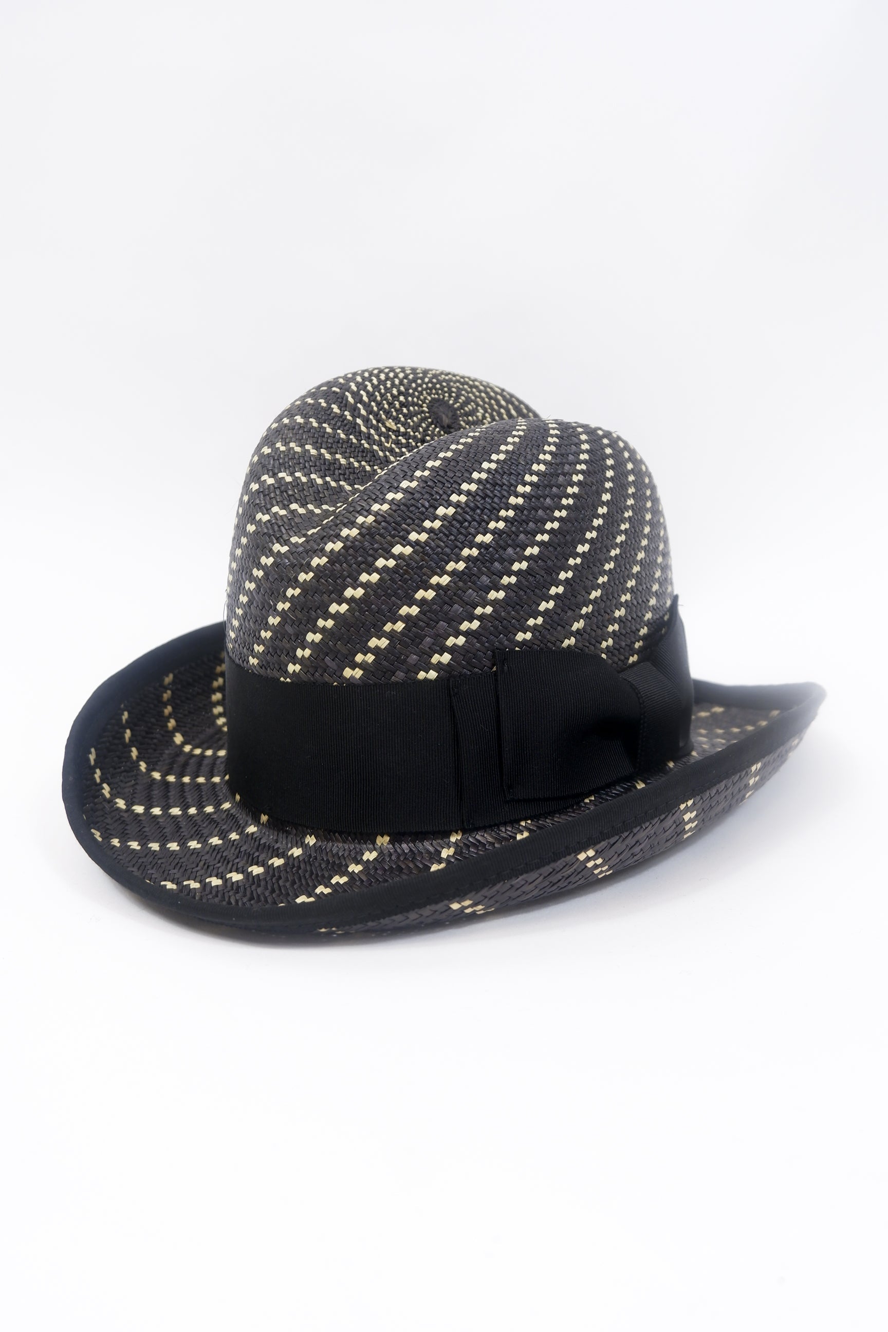 PANAMA FLASH TIPPER - CLASSIC BLACK TWIST-hats-A Child Of The Jago