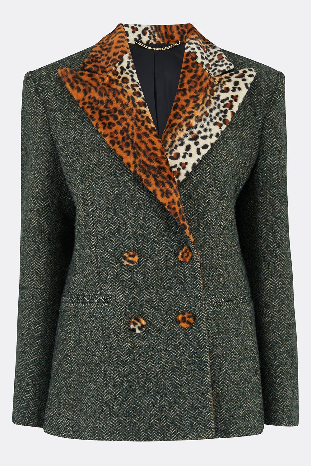 ROXANA JACKET IN HERRINGBONE TWEED-womenswear-A Child Of The Jago