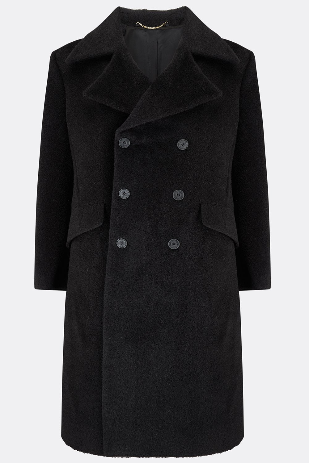 RUMPAD COAT IN BLACK ALPACA-menswear-A Child Of The Jago