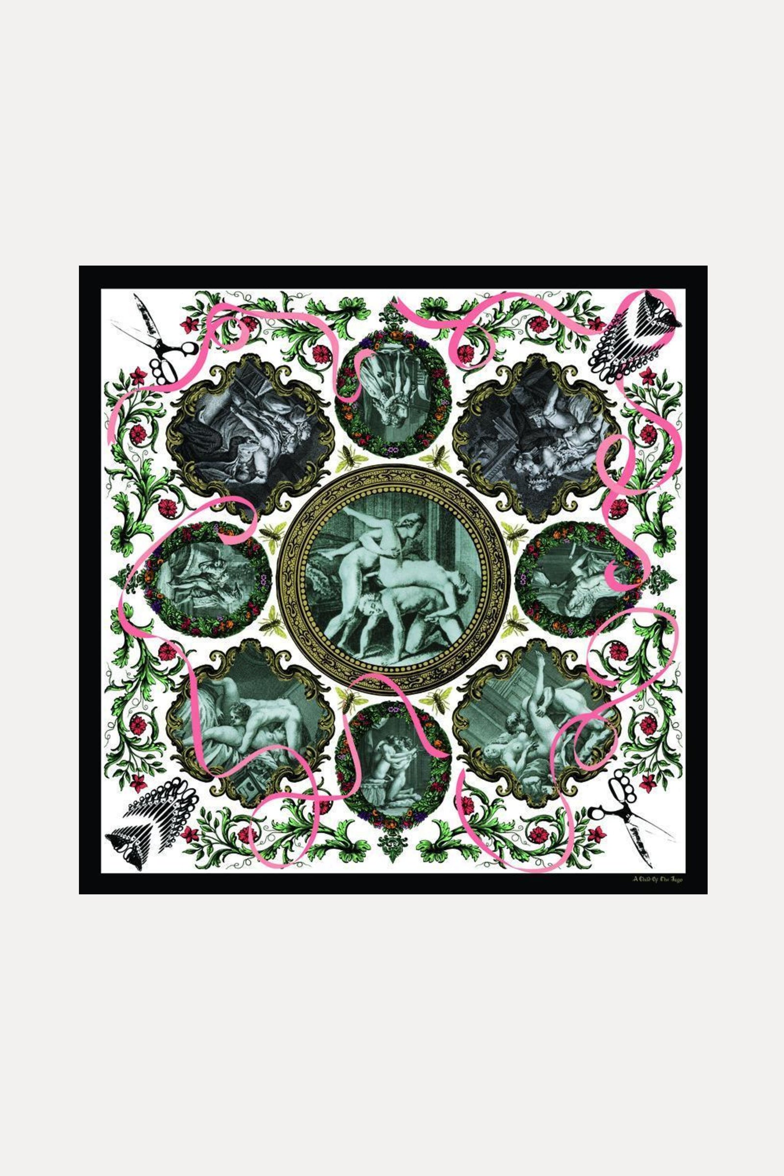 SILK SOUVENIR SCARF - WHITE-accessories-A Child Of The Jago