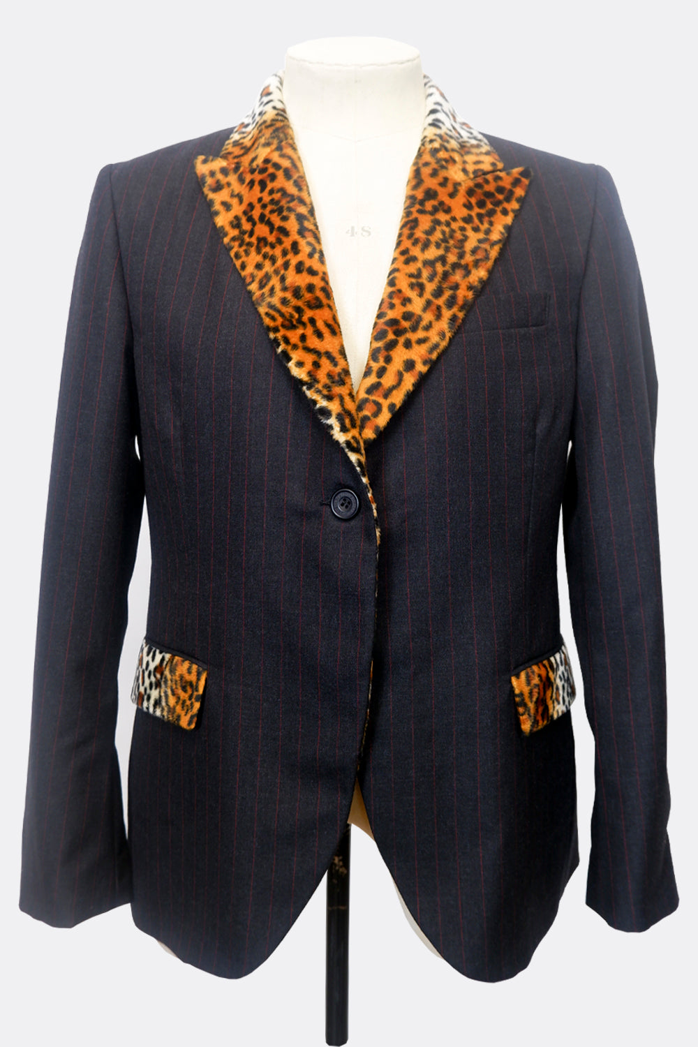 THREE PENNY - RED STRIPE AND LEOPARD (made to order)-A Child Of The Jago