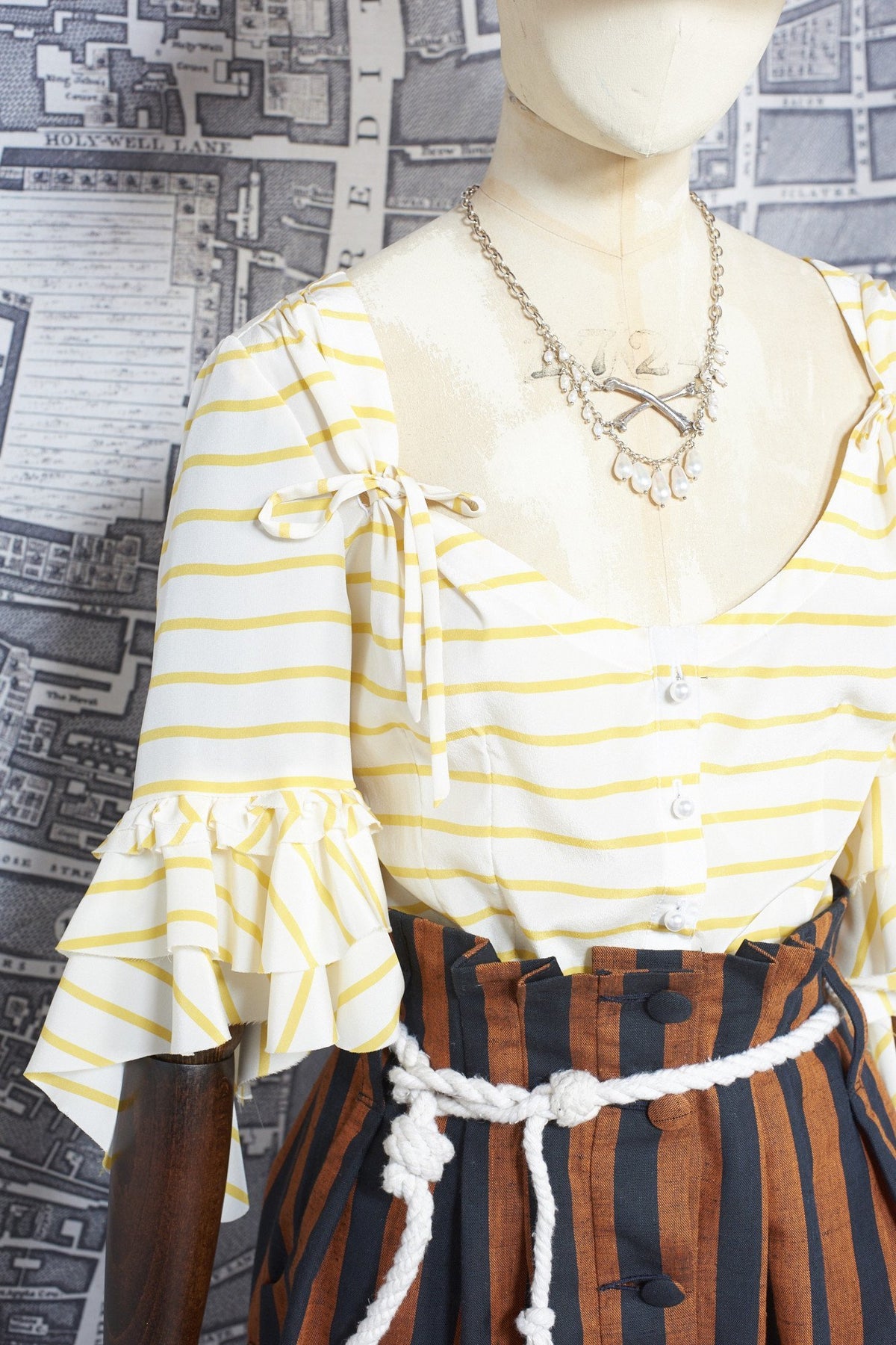 BERGERE BLOUSE IN YELLOW SILK-womenswear-A Child Of The Jago