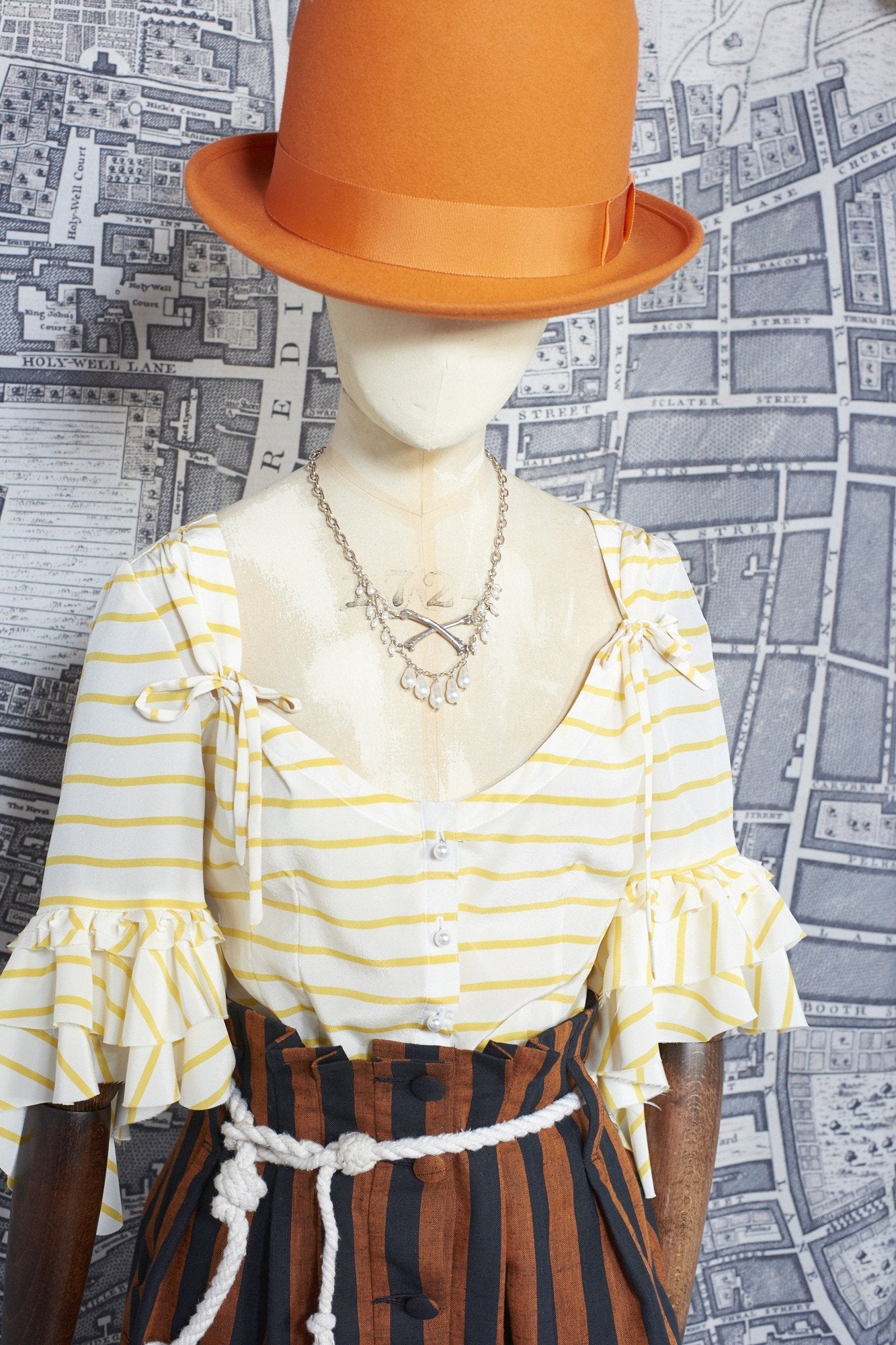 BERGERE BLOUSE IN YELLOW SILK-womenswear-A Child Of The Jago