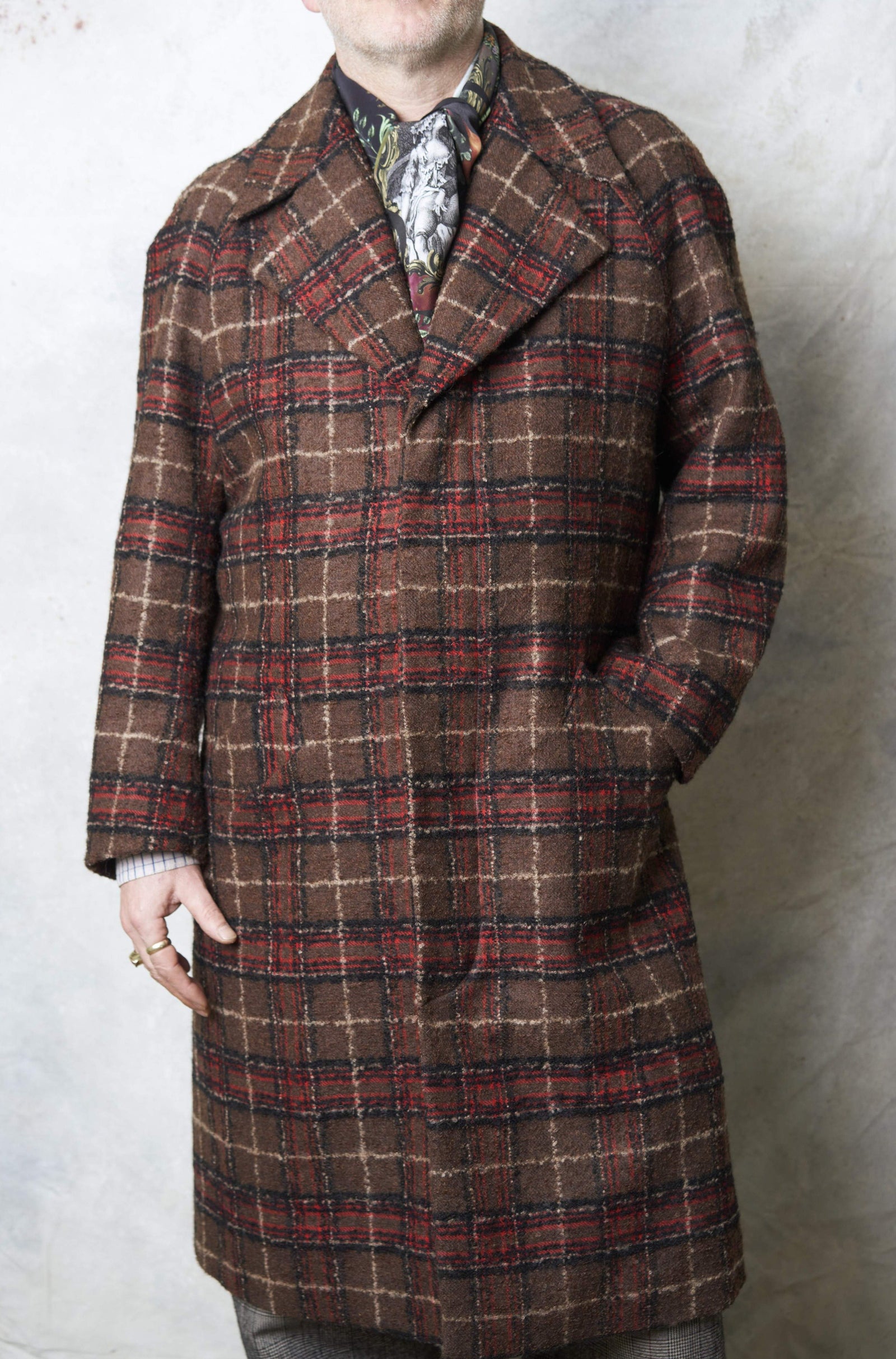CAGNEY COAT IN BROWN WOOL (made to order)-menswear-A Child Of The Jago