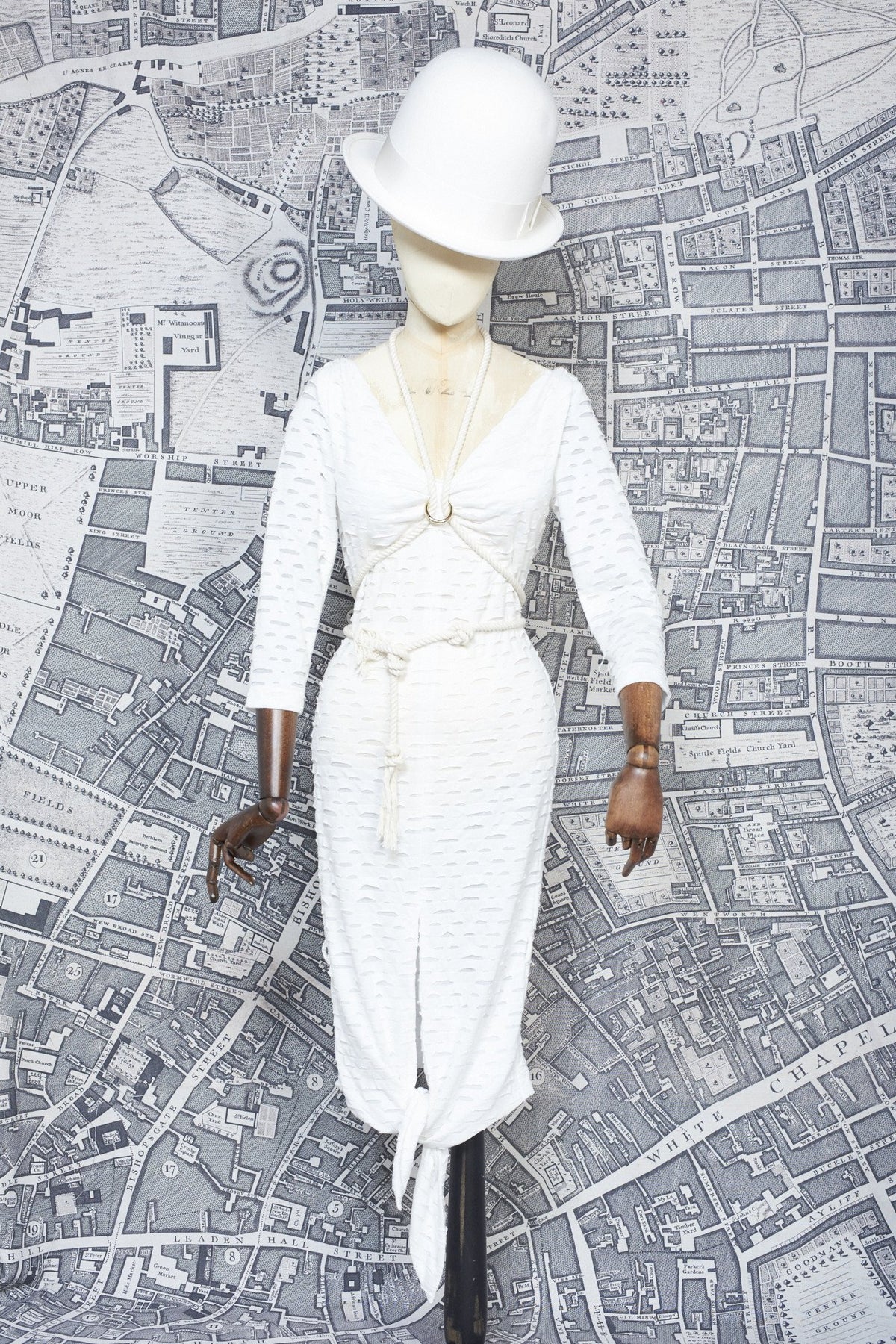 CORA JERSEY DRESS WHITE-womenswear-A Child Of The Jago