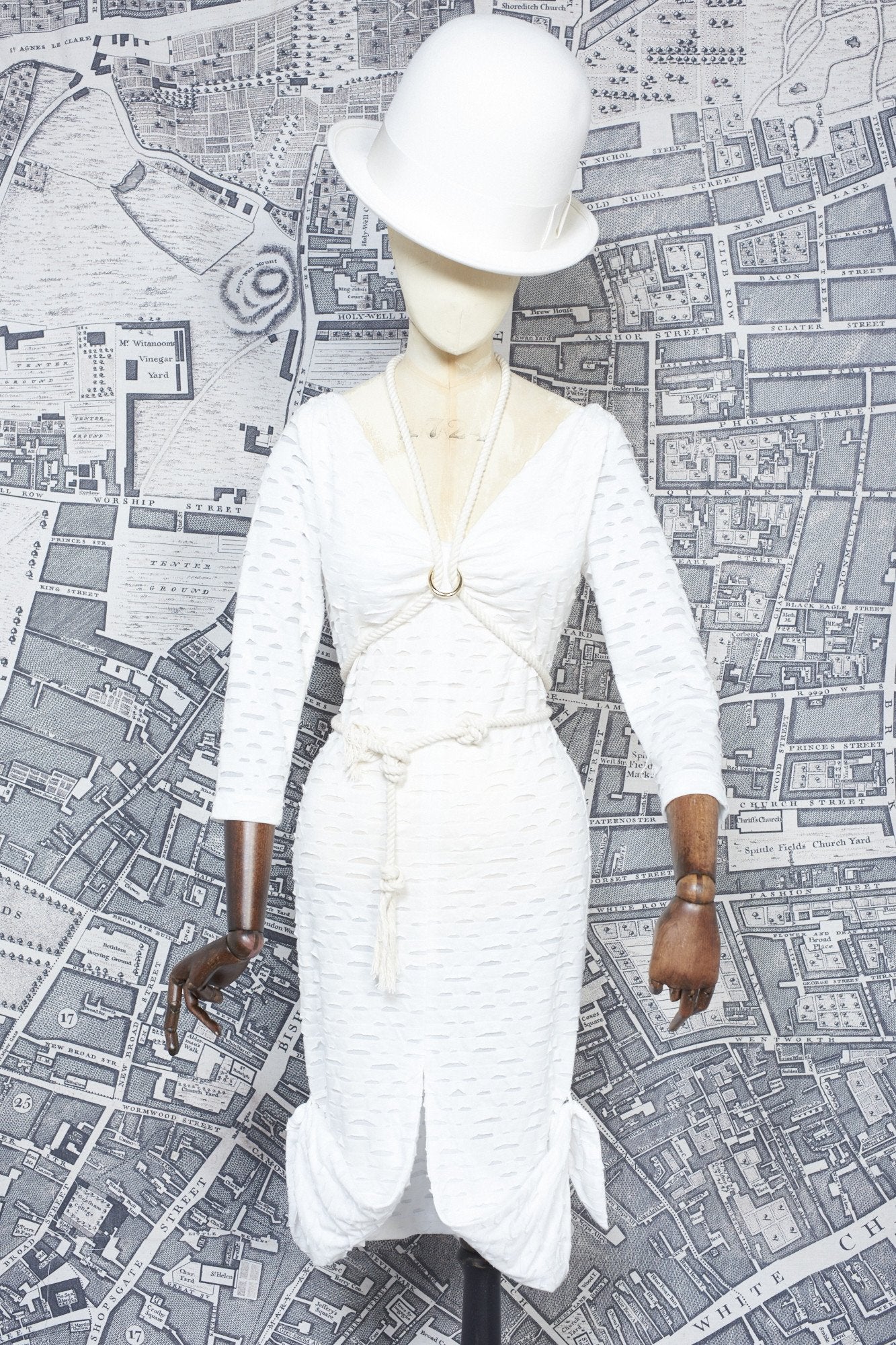CORA JERSEY DRESS WHITE-womenswear-A Child Of The Jago
