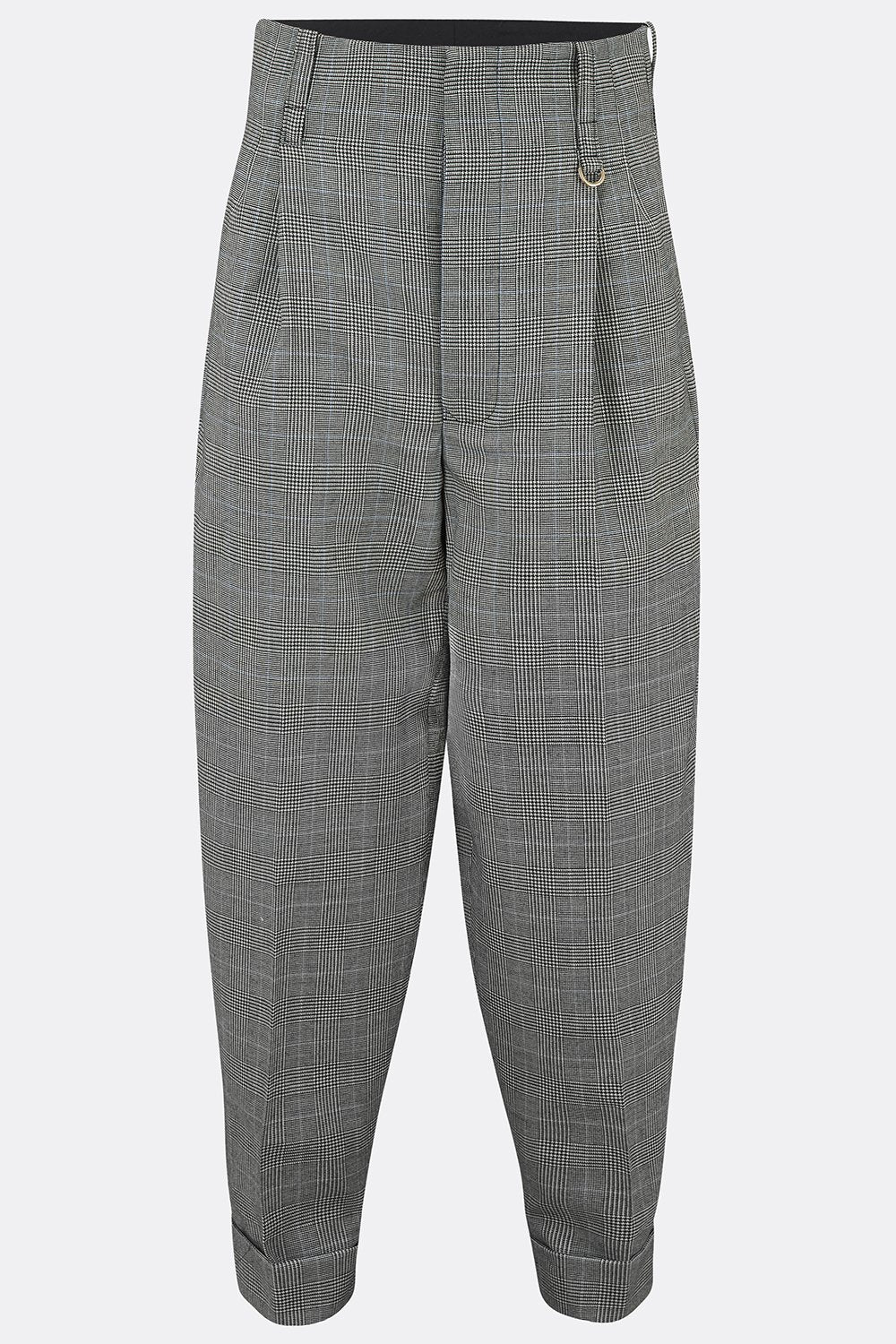 DILLINGER TROUSERS IN PRINCE OF WALES CHECK-menswear-A Child Of The Jago