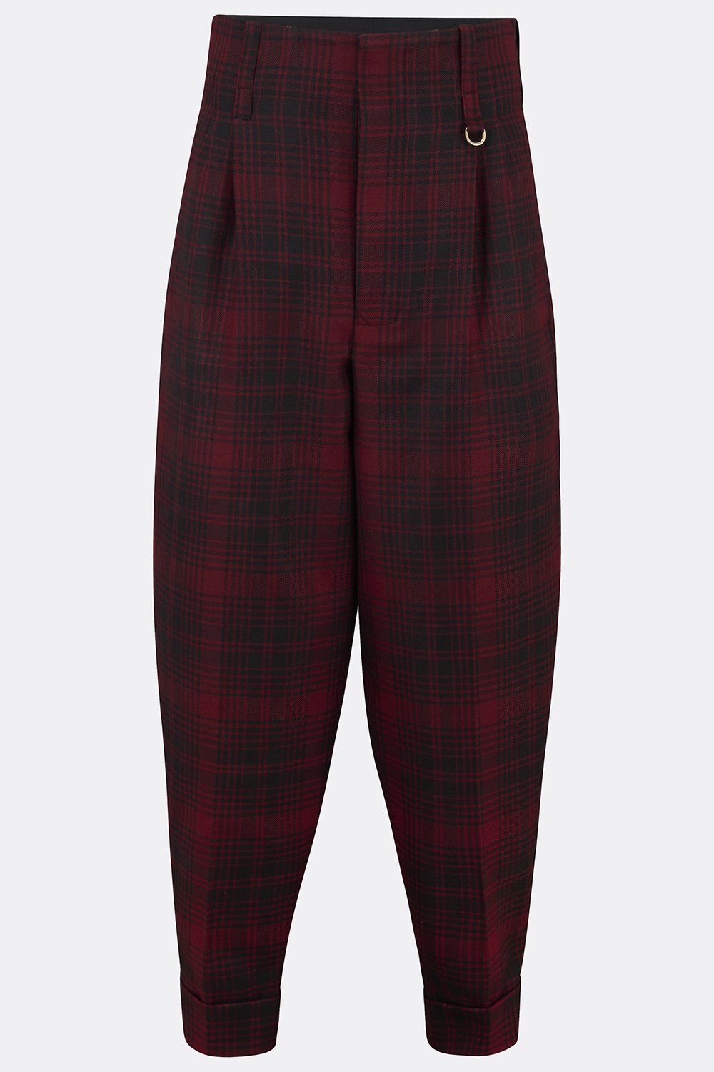 DILLINGER TROUSERS IN RED AND BLACK CHECK-menswear-A Child Of The Jago