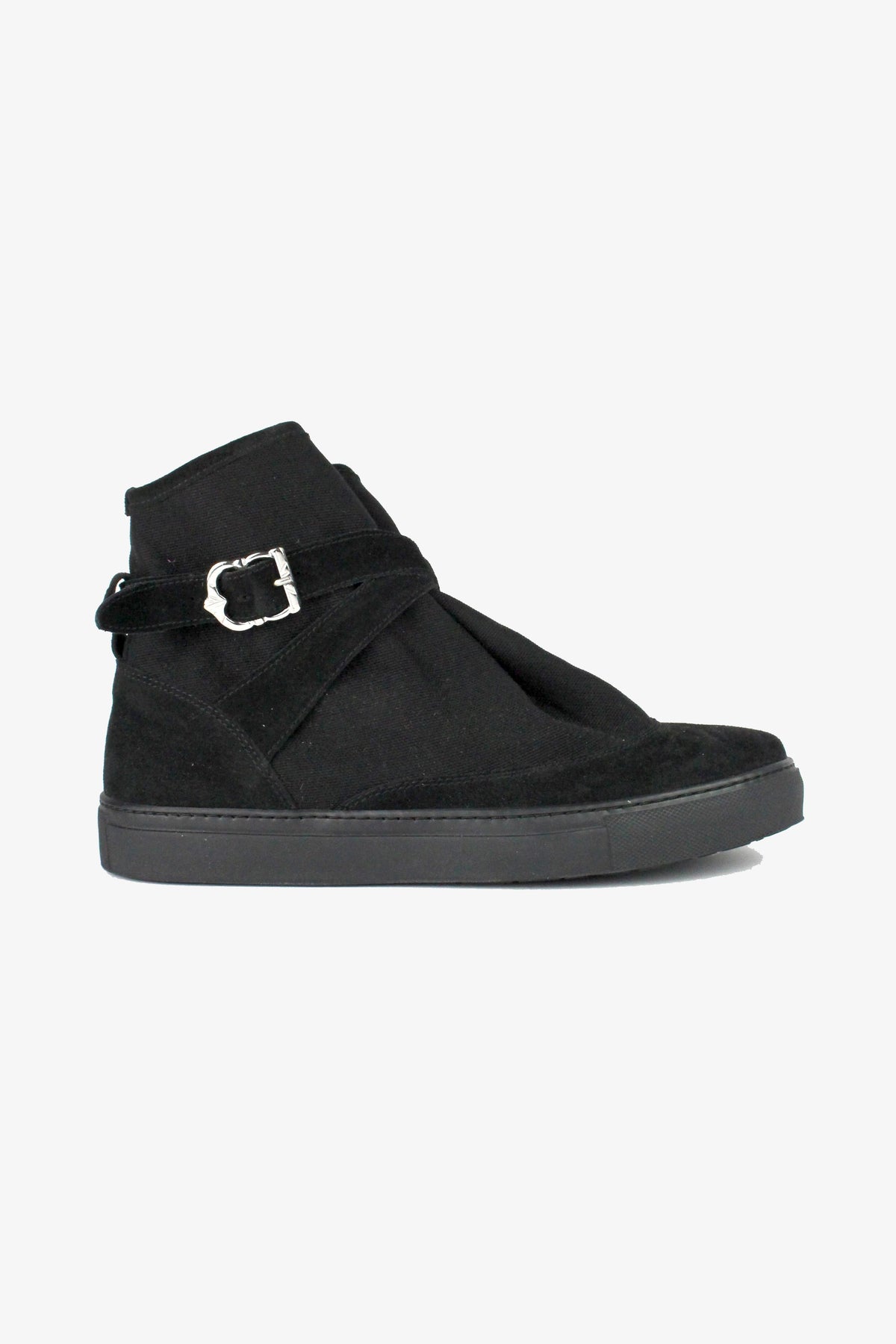 HIGHPAD SNEAKER BLACK CANVAS W/ SUEDE-shoes-A Child Of The Jago