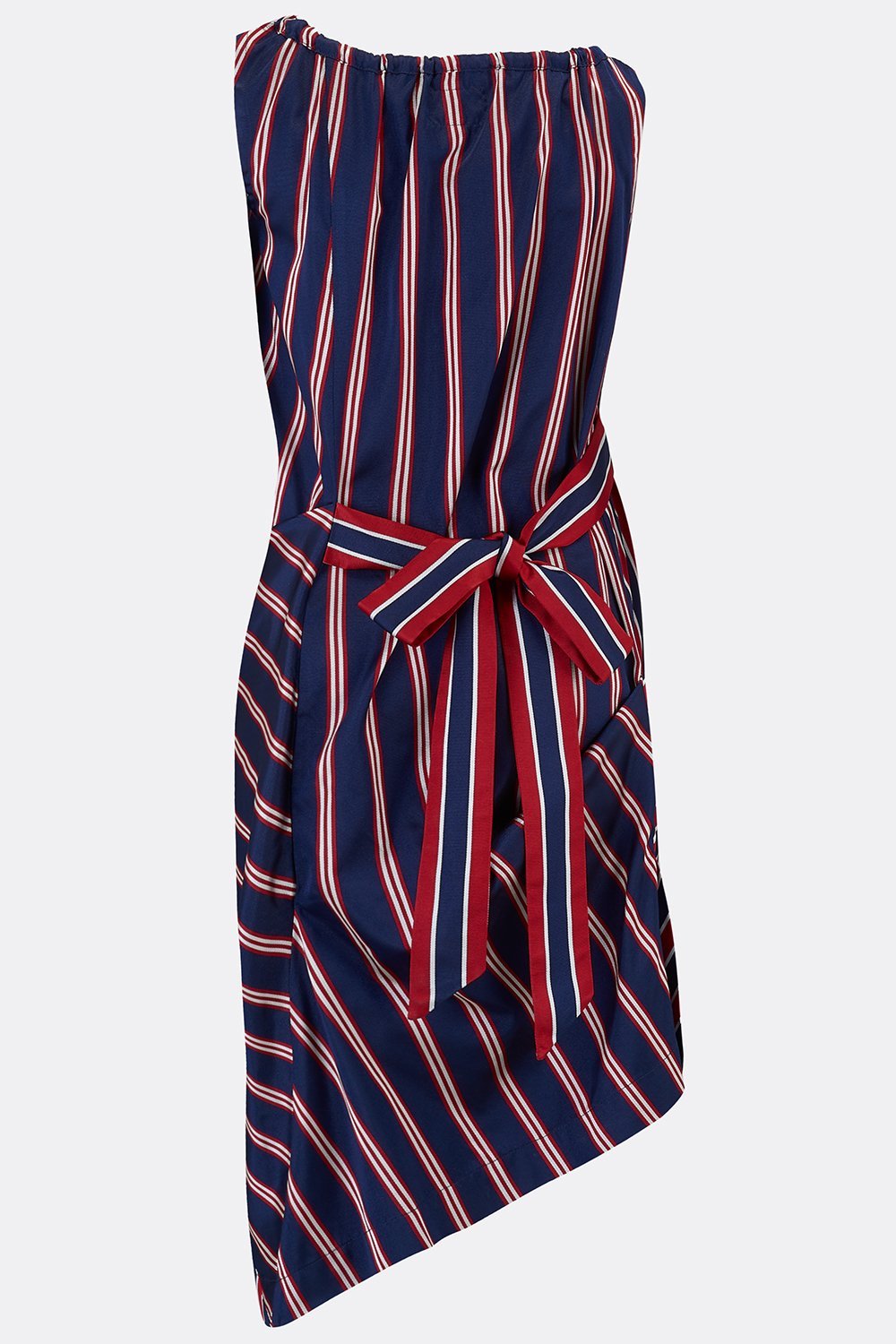 ROCHESTER SWAG DRESS IN NAVY STRIPE-womenswear-A Child Of The Jago