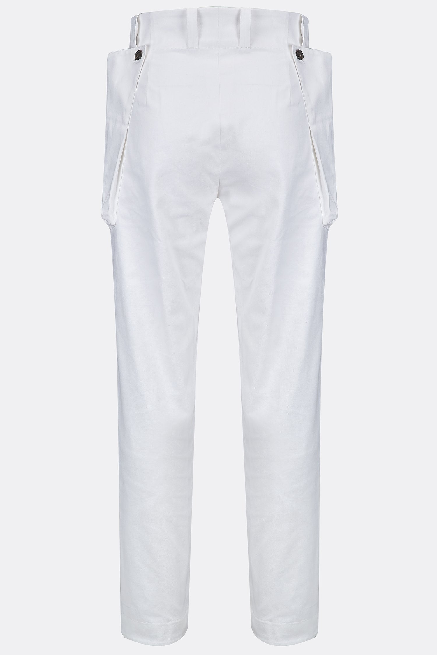 SEA DOG TROUSERS IN WHITE COTTON-menswear-A Child Of The Jago