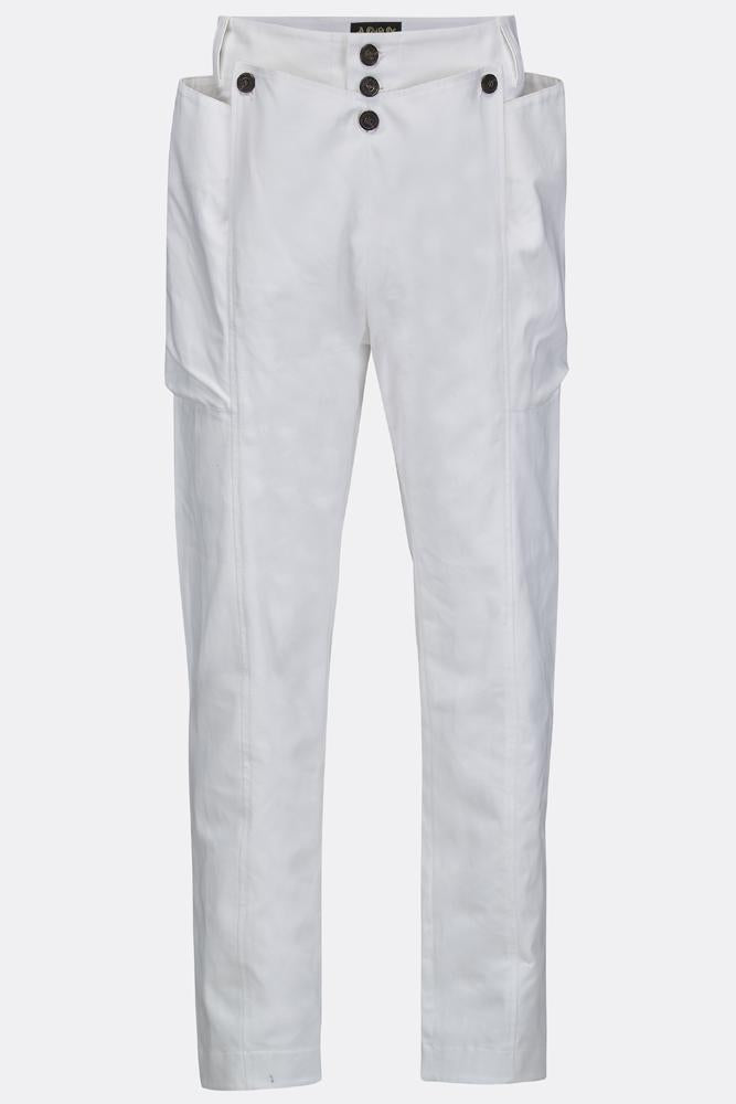 SEA DOG TROUSERS IN WHITE COTTON-menswear-A Child Of The Jago