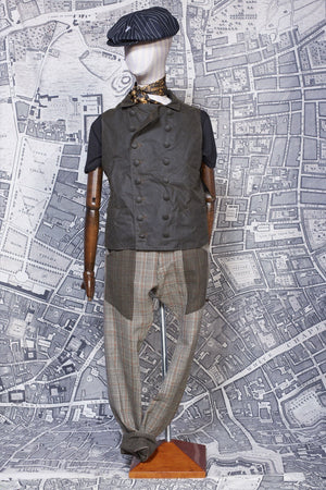 Waxed cotton waistcoat hotsell