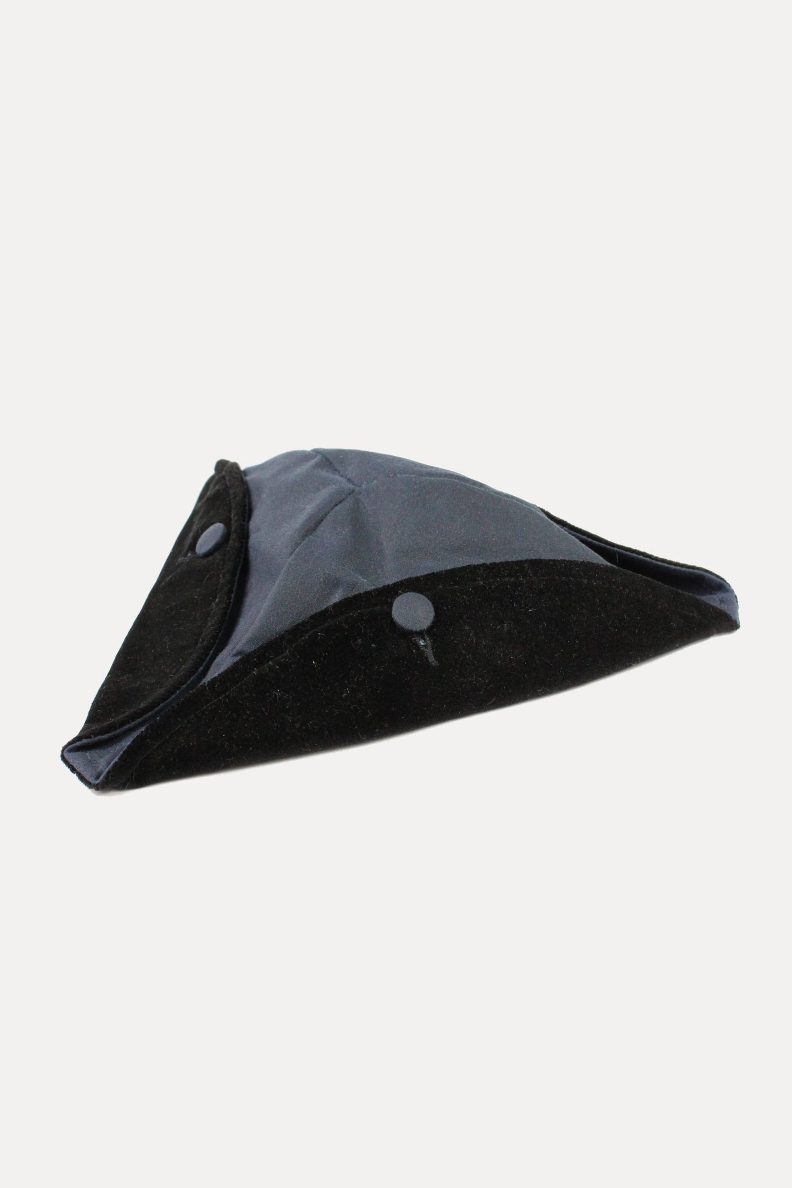 SMALL TRICORNE - NAVY WAXED-hats-A Child Of The Jago