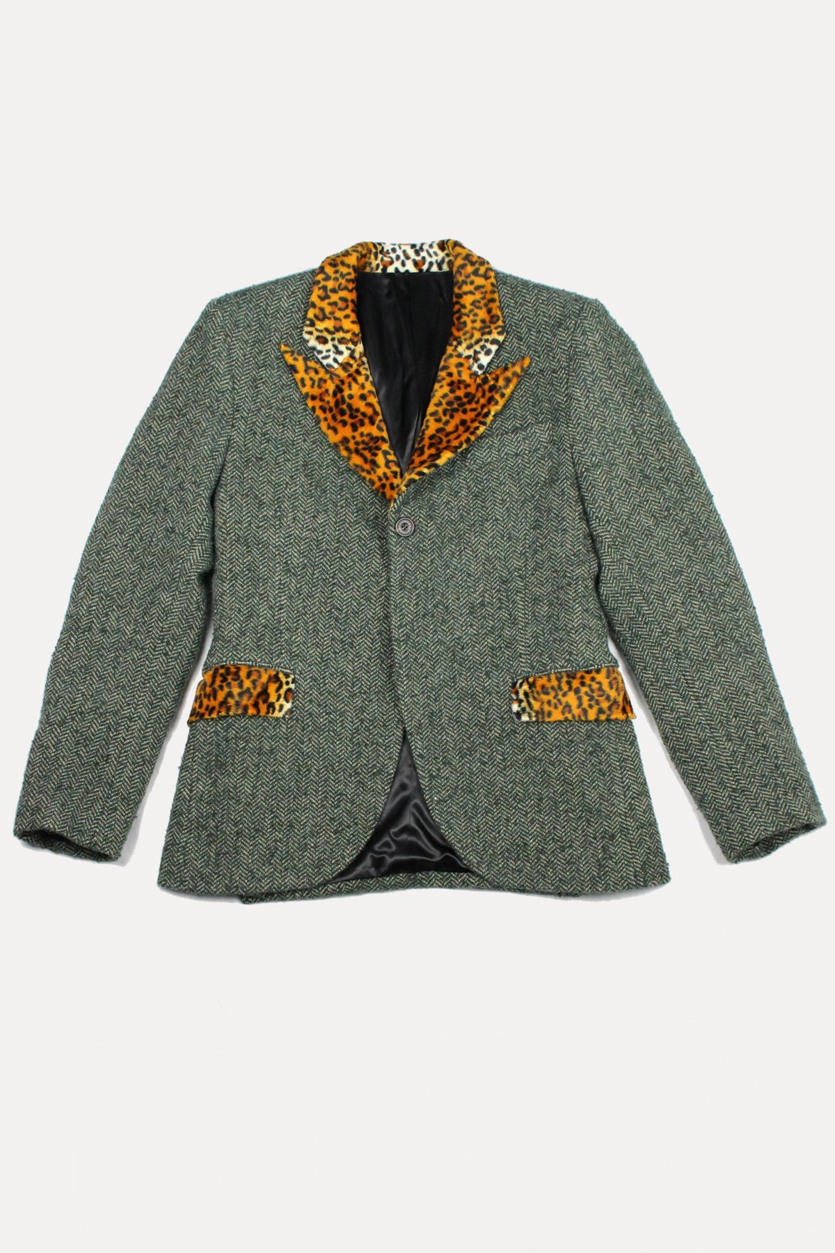THREE PENNY JACKET - TWEED AND LEOPARD (made to order)-A Child Of The Jago