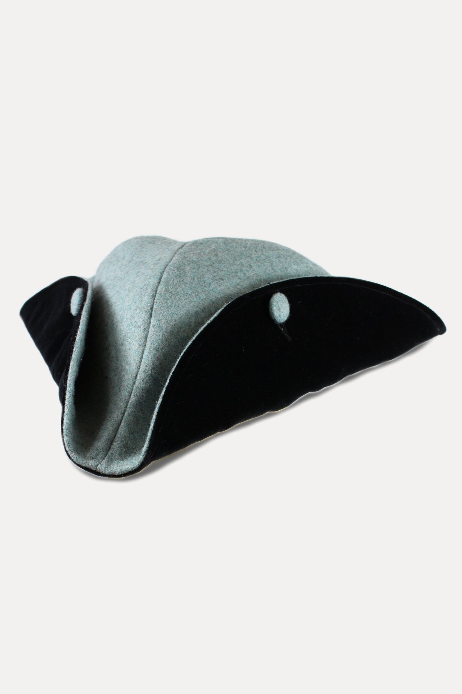 TRICORNE - BLUE MELTON-hats-A Child Of The Jago