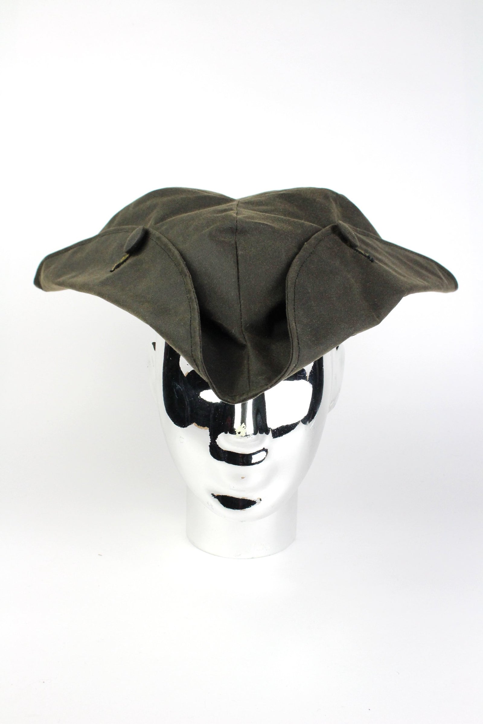 TRICORNE - OLIVE WAXED-hats-A Child Of The Jago