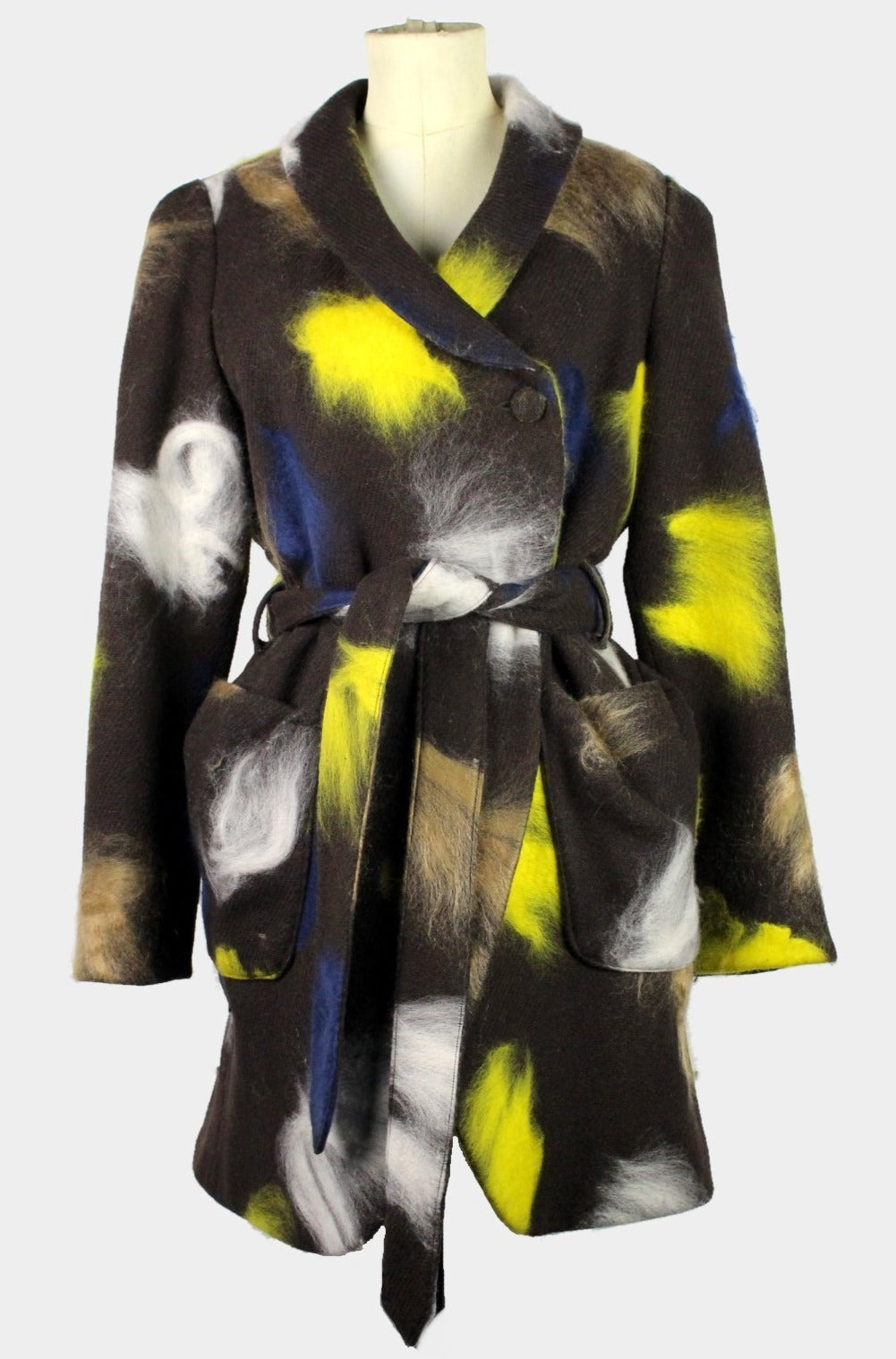 WOMEN'S BOB TROTTER COAT BROWN WITH CONTRASTS-womenswear-A Child Of The Jago