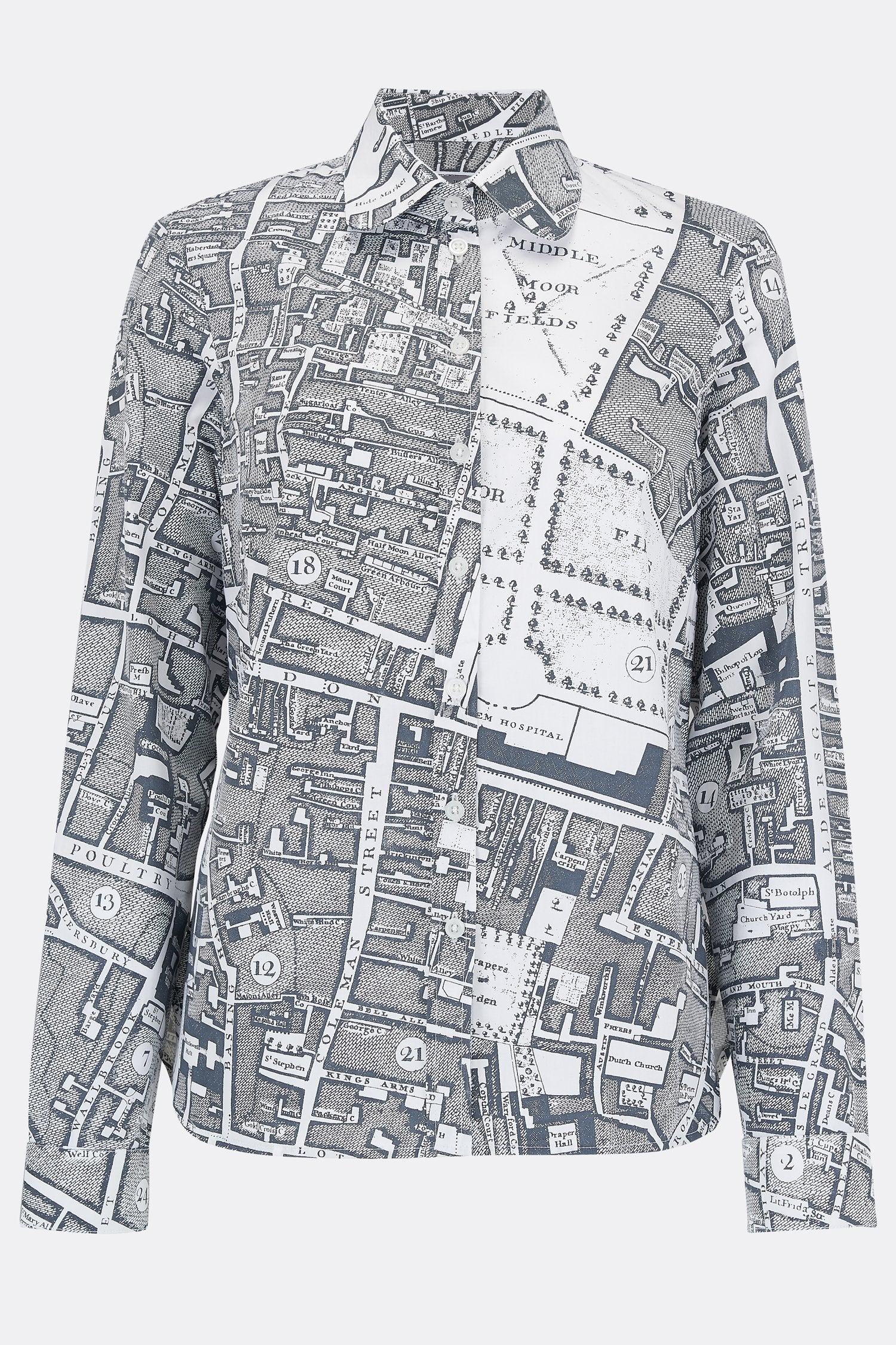 WOMEN'S BOUNDARY SHIRT IN CHARCOAL-womenswear-A Child Of The Jago