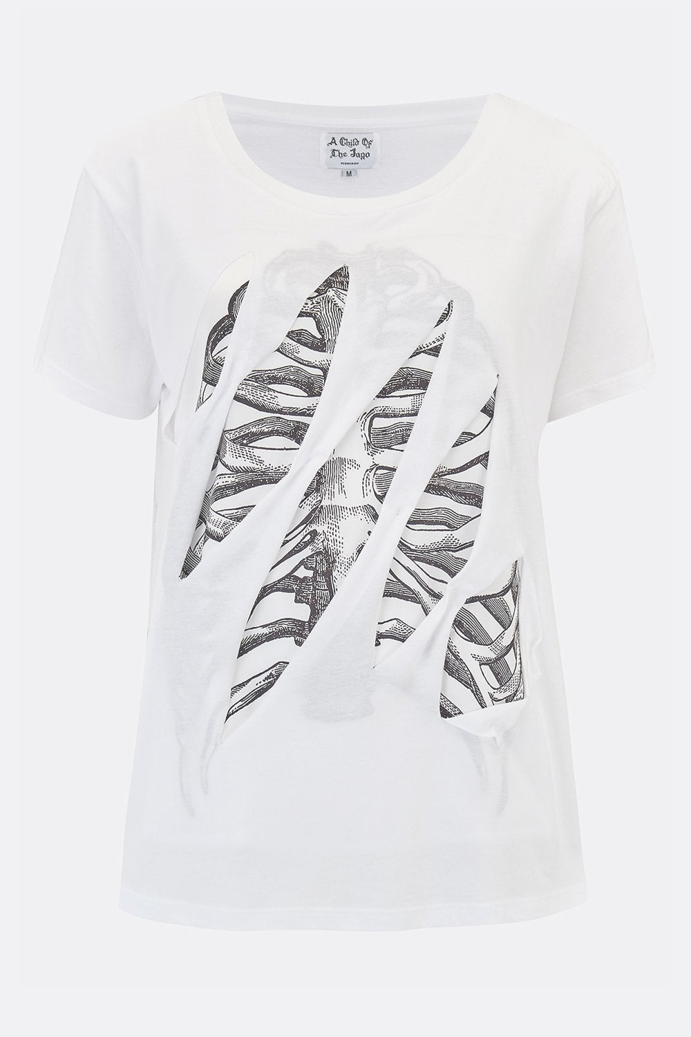 WOMEN'S GIBBET WHITE TEE SHIRT-T shirts-A Child Of The Jago